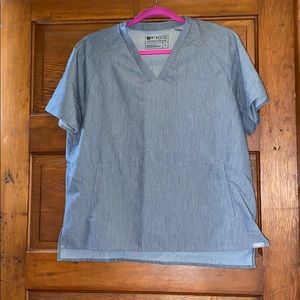 FIGS scrub top - graphite M